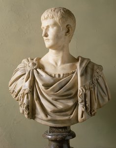 Portræt af kejser Caligula (12-41) (marmor)